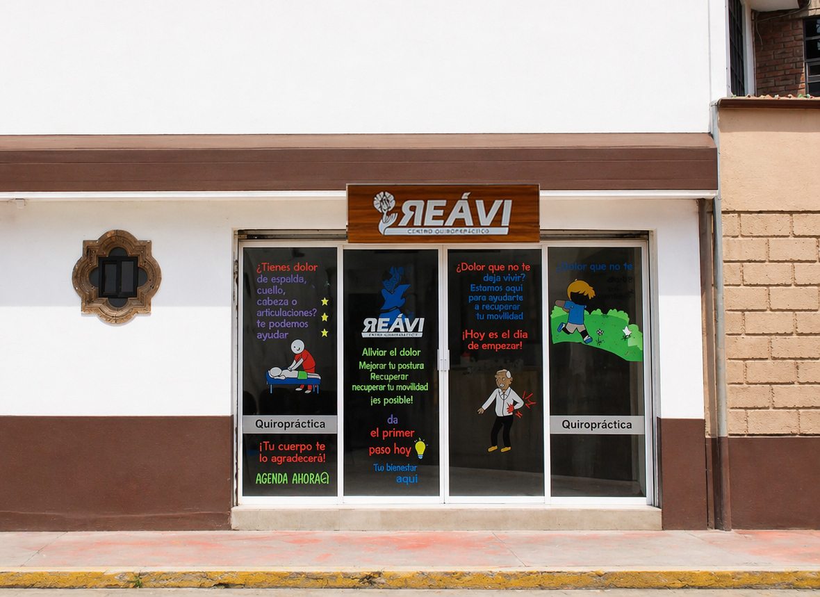 Fachada del Centro Quiropr&aacute;ctico REAVI Metepec.